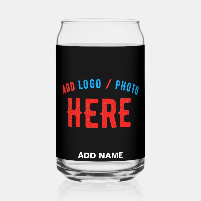 MODERNE, STYLISCH ZOLLBARE, SCHWARZE VERIFIZIERTE  DOSENGLAS (Vorderseite)