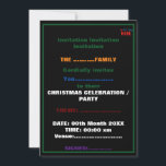 MODERNE, STYLISCH ZOLLBARE, SCHWARZE VERIFIZIERTE  EINLADUNG<br><div class="desc">DIES IST EIN DESIGN-FITTING FÜR JEDEN. SIE KÖNNEN LOGO,  FOTO,  TEXT UND FARBEN ÄNDERN,  RESIZIEREN ODER HINZUFÜGEN,  WIE SIE MÖCHTEN. DANKE IHNEN.</div>