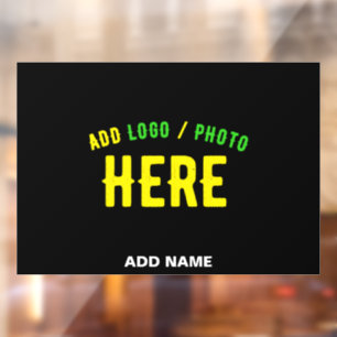 MODERNE, STYLISCH ZOLLBARE, SCHWARZE VERIFIZIERTE  FENSTERAUFKLEBER