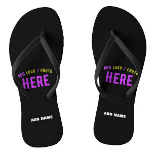 MODERNE, STYLISCH ZOLLBARE, SCHWARZE VERIFIZIERTE  FLIP FLOPS