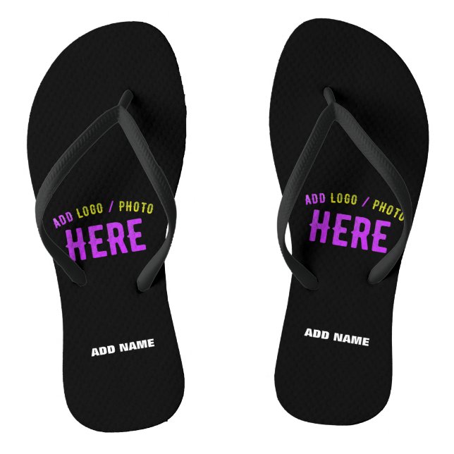 MODERNE, STYLISCH ZOLLBARE, SCHWARZE VERIFIZIERTE  FLIP FLOPS (Fußbett)