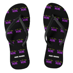 MODERNE, STYLISCH ZOLLBARE, SCHWARZE VERIFIZIERTE  FLIP FLOPS