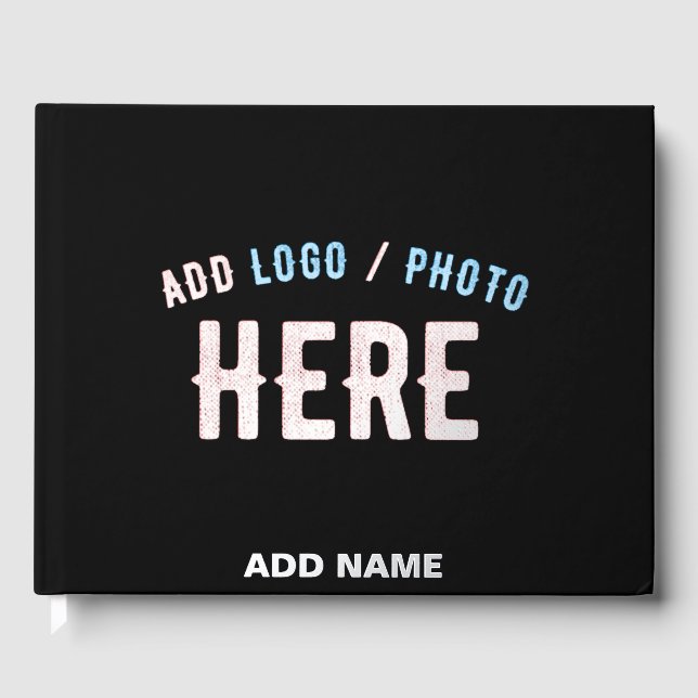 MODERNE, STYLISCH ZOLLBARE, SCHWARZE VERIFIZIERTE  GÄSTEBUCH (Vorderseite)