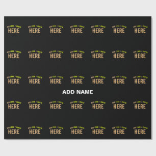 MODERNE, STYLISCH ZOLLBARE, SCHWARZE VERIFIZIERTE  GESCHENKPAPIER