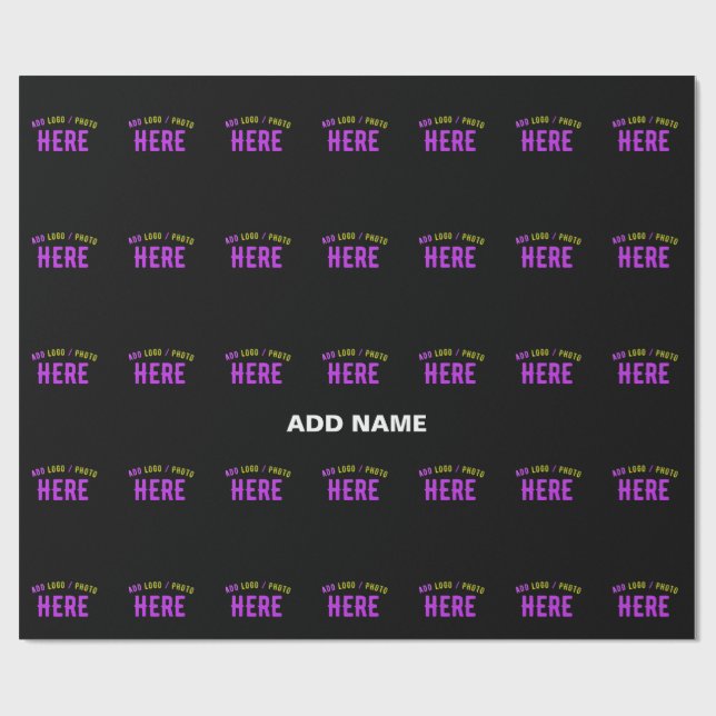 MODERNE, STYLISCH ZOLLBARE, SCHWARZE VERIFIZIERTE  GESCHENKPAPIER (Flach)