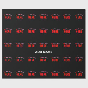 MODERNE, STYLISCH ZOLLBARE, SCHWARZE VERIFIZIERTE  GESCHENKPAPIER