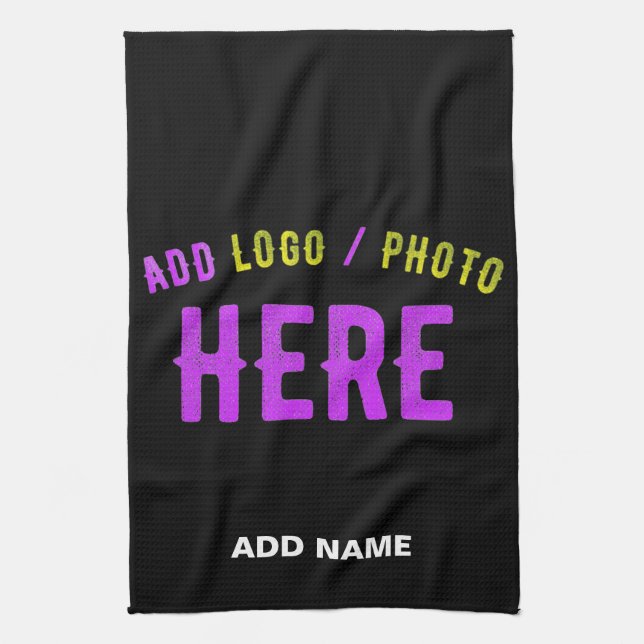 MODERNE, STYLISCH ZOLLBARE, SCHWARZE VERIFIZIERTE  GESCHIRRTUCH (Vertikal)