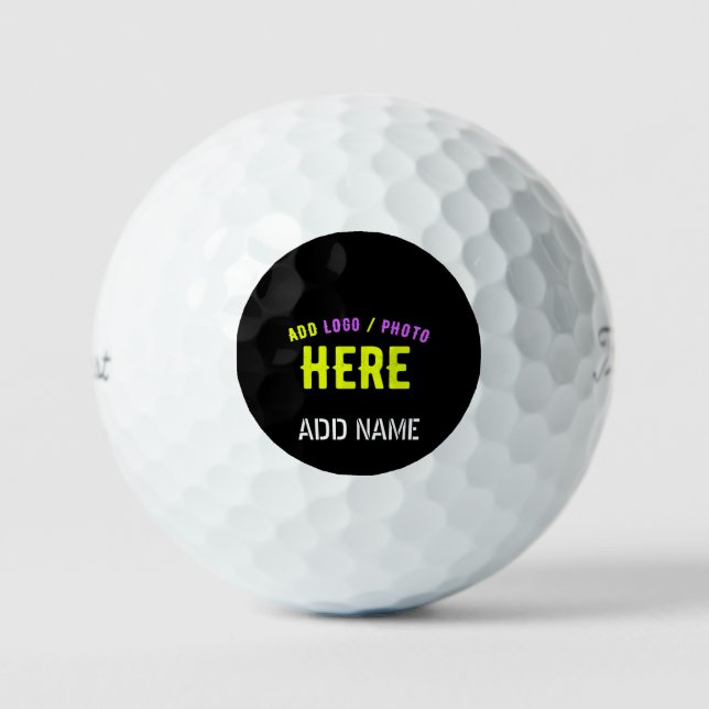 MODERNE, STYLISCH ZOLLBARE, SCHWARZE VERIFIZIERTE  GOLFBALL (Vorderseite)