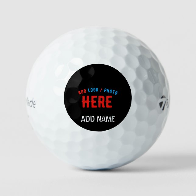 MODERNE, STYLISCH ZOLLBARE, SCHWARZE VERIFIZIERTE  GOLFBALL (Vorderseite)