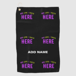 MODERNE, STYLISCH ZOLLBARE, SCHWARZE VERIFIZIERTE  GOLFHANDTUCH