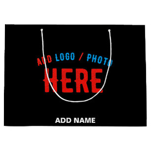 MODERNE, STYLISCH ZOLLBARE, SCHWARZE VERIFIZIERTE  GROßE GESCHENKTÜTE