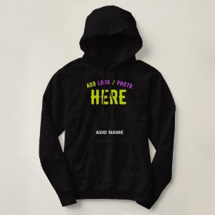MODERNE, STYLISCH ZOLLBARE, SCHWARZE VERIFIZIERTE  HOODIE