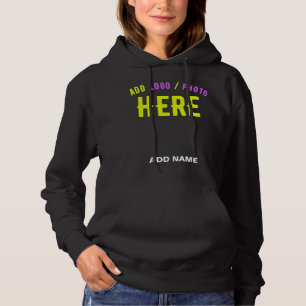 MODERNE, STYLISCH ZOLLBARE, SCHWARZE VERIFIZIERTE HOODIE