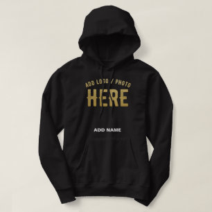 MODERNE, STYLISCH ZOLLBARE, SCHWARZE VERIFIZIERTE HOODIE