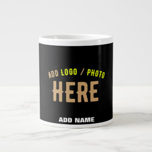 MODERNE, STYLISCH ZOLLBARE, SCHWARZE VERIFIZIERTE Jumbo-Tasse