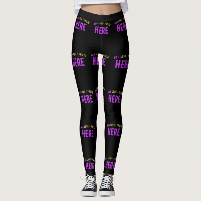 MODERNE, STYLISCH ZOLLBARE, SCHWARZE VERIFIZIERTE  LEGGINGS (Vorderseite)