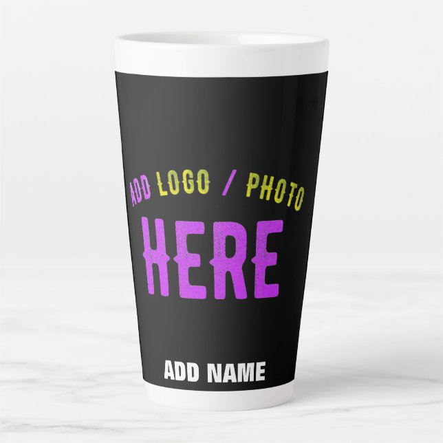 MODERNE, STYLISCH ZOLLBARE, SCHWARZE VERIFIZIERTE  MILCHTASSE (Vorderseite)