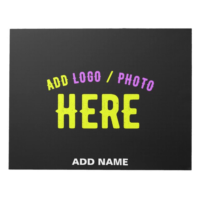 MODERNE, STYLISCH ZOLLBARE, SCHWARZE VERIFIZIERTE  NOTIZBLOCK (Vorderseite)