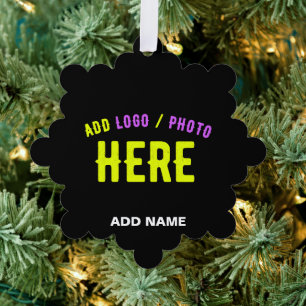 MODERNE, STYLISCH ZOLLBARE, SCHWARZE VERIFIZIERTE ORNAMENT KARTE