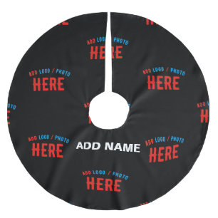 MODERNE, STYLISCH ZOLLBARE, SCHWARZE VERIFIZIERTE  POLYESTER WEIHNACHTSBAUMDECKE