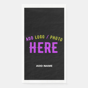 MODERNE, STYLISCH ZOLLBARE, SCHWARZE VERIFIZIERTE  SERVIETTE