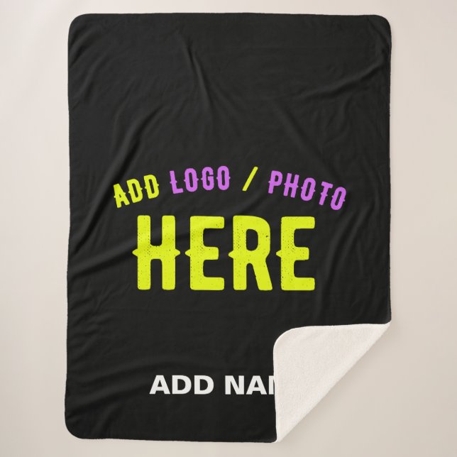 MODERNE, STYLISCH ZOLLBARE, SCHWARZE VERIFIZIERTE  SHERPADECKE (Vorderseite)