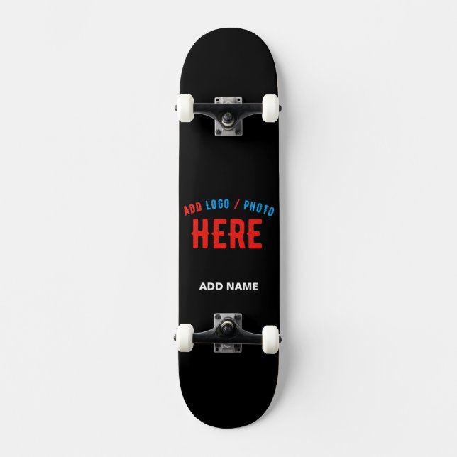 MODERNE, STYLISCH ZOLLBARE, SCHWARZE VERIFIZIERTE  SKATEBOARD (Vorderseite)