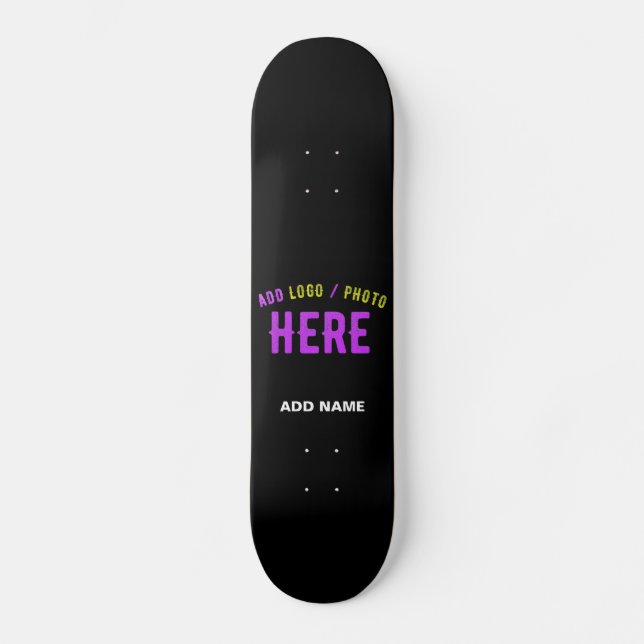 MODERNE, STYLISCH ZOLLBARE, SCHWARZE VERIFIZIERTE  SKATEBOARD (Vorderseite)