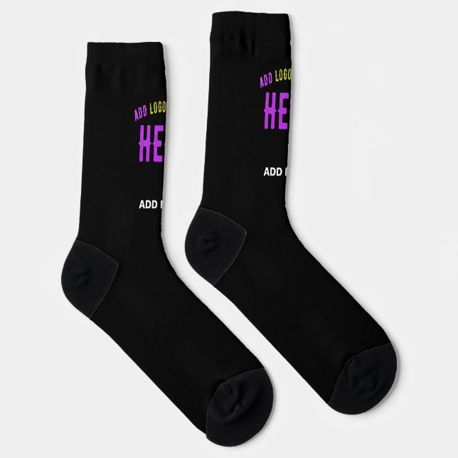 MODERNE, STYLISCH ZOLLBARE, SCHWARZE VERIFIZIERTE  SOCKEN (Rechts)