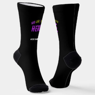 MODERNE, STYLISCH ZOLLBARE, SCHWARZE VERIFIZIERTE SOCKEN