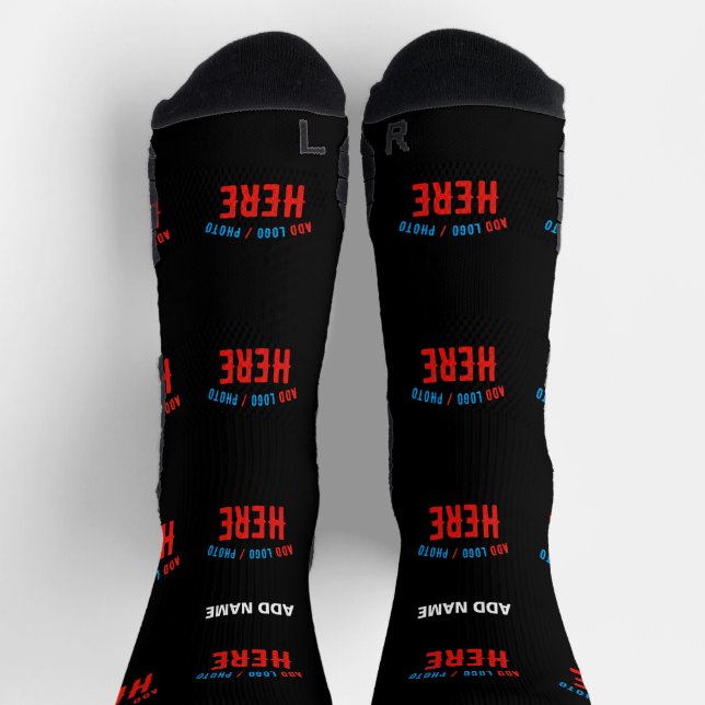 MODERNE, STYLISCH ZOLLBARE, SCHWARZE VERIFIZIERTE  SOCKEN (Oben)