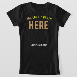 MODERNE, STYLISCH ZOLLBARE, SCHWARZE VERIFIZIERTE T-Shirt