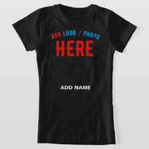 MODERNE, STYLISCH ZOLLBARE, SCHWARZE VERIFIZIERTE T-Shirt