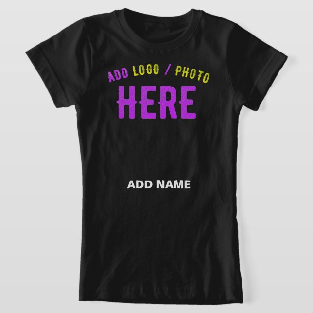 MODERNE, STYLISCH ZOLLBARE, SCHWARZE VERIFIZIERTE  T-Shirt (Ablage )