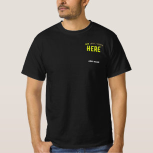 MODERNE, STYLISCH ZOLLBARE, SCHWARZE VERIFIZIERTE  T-Shirt