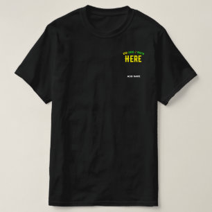 MODERNE, STYLISCH ZOLLBARE, SCHWARZE VERIFIZIERTE  T-Shirt