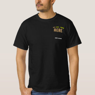 MODERNE, STYLISCH ZOLLBARE, SCHWARZE VERIFIZIERTE  T-Shirt