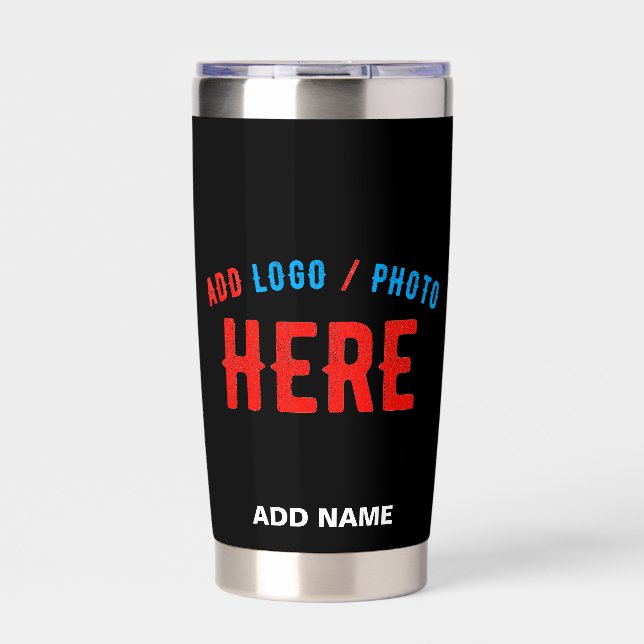 MODERNE, STYLISCH ZOLLBARE, SCHWARZE VERIFIZIERTE  THERMOBECHER (Vorderseite)