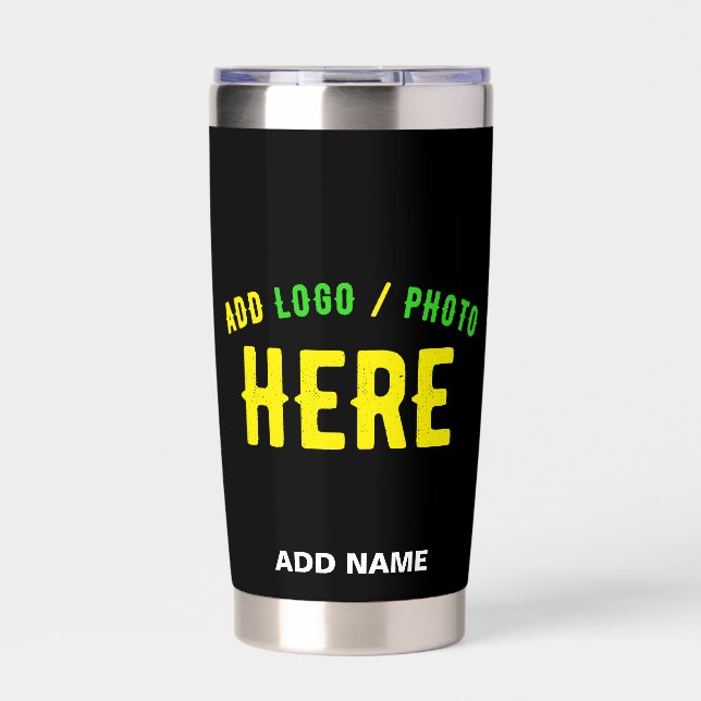 MODERNE, STYLISCH ZOLLBARE, SCHWARZE VERIFIZIERTE  THERMOBECHER (Vorderseite)