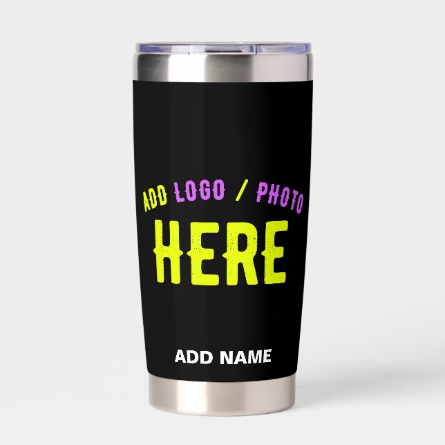 MODERNE, STYLISCH ZOLLBARE, SCHWARZE VERIFIZIERTE  THERMOBECHER (Vorderseite)