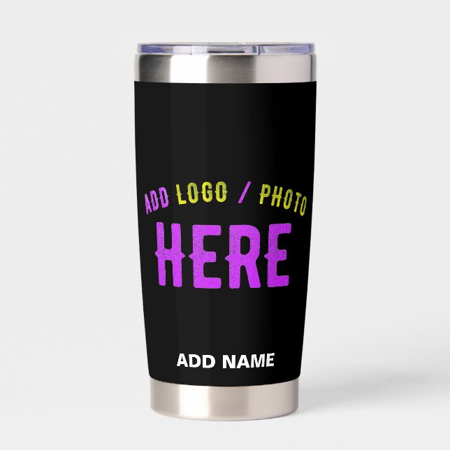 MODERNE, STYLISCH ZOLLBARE, SCHWARZE VERIFIZIERTE  THERMOBECHER (Vorderseite)