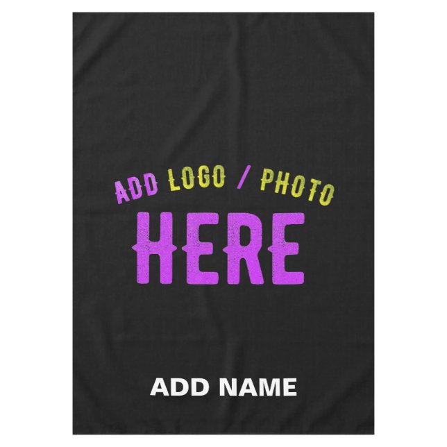 MODERNE, STYLISCH ZOLLBARE, SCHWARZE VERIFIZIERTE  TISCHDECKE (Vorderseite)