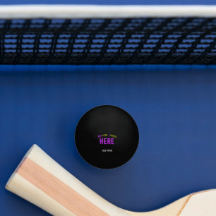 MODERNE, STYLISCH ZOLLBARE, SCHWARZE VERIFIZIERTE  TISCHTENNISBALL