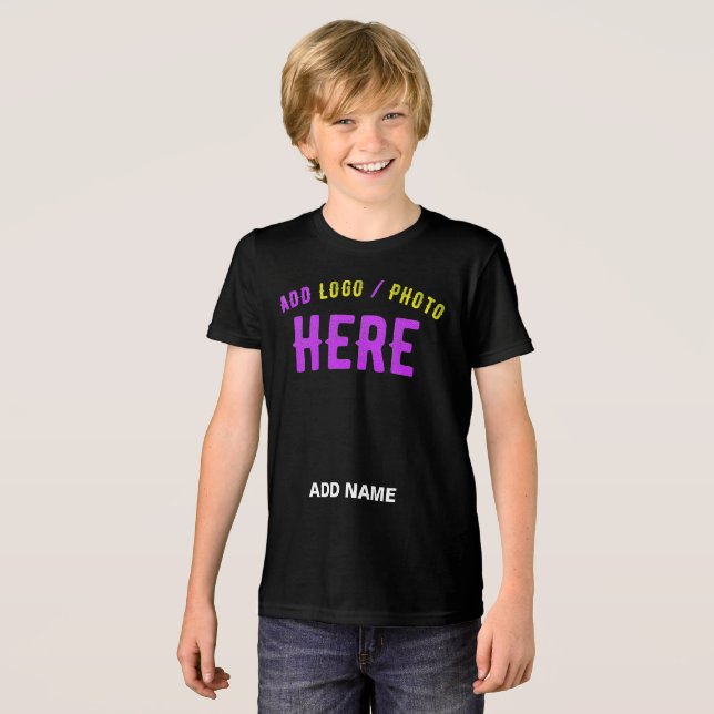 MODERNE, STYLISCH ZOLLBARE, SCHWARZE VERIFIZIERTE  Tri-Blend SHIRT (Vorderseite voll)