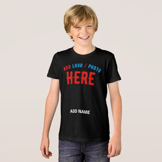 MODERNE, STYLISCH ZOLLBARE, SCHWARZE VERIFIZIERTE  Tri-Blend SHIRT (Vorderseite voll)