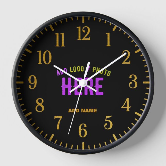 MODERNE, STYLISCH ZOLLBARE, SCHWARZE VERIFIZIERTE  UHR (Vorderseite)