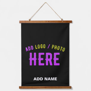 MODERNE, STYLISCH ZOLLBARE, SCHWARZE VERIFIZIERTE  WANDTEPPICH MIT HOLZRAHMEN