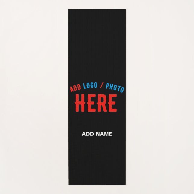 MODERNE, STYLISCH ZOLLBARE, SCHWARZE VERIFIZIERTE  YOGAMATTE (Vorderseite)