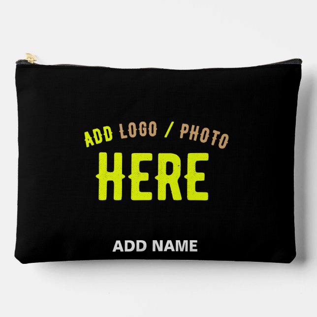 MODERNE, STYLISCH ZOLLBARE, SCHWARZE VERIFIZIERTE  ZUBEHÖRTASCHE (Vorderseite)