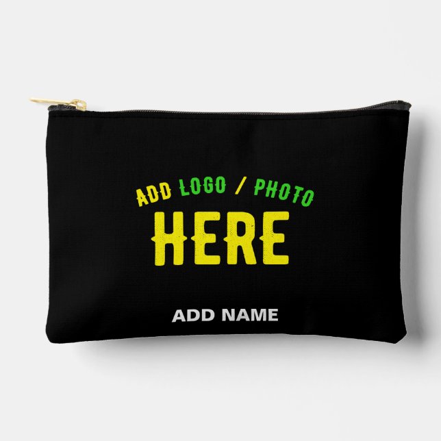 MODERNE, STYLISCH ZOLLBARE, SCHWARZE VERIFIZIERTE  ZUBEHÖRTASCHE (Vorderseite)